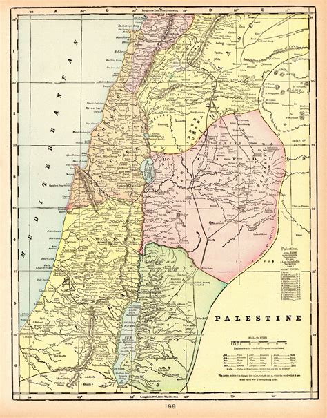 original map of palestine.